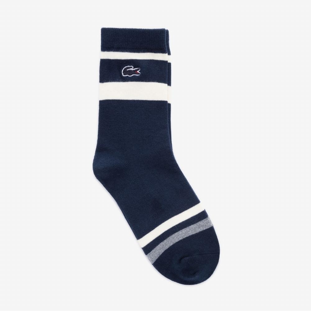 

LACOSTE Womens Tipping Color Matching Medium Neck Socks RA189E53N 166