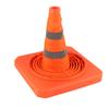Collapsible Traffic Safety Cone 70x29x29cm Foldable Reflective Safety Road Parking Cone