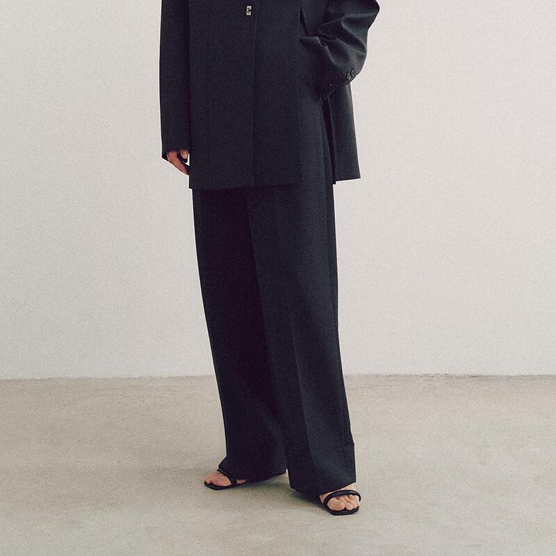 

LESS 2025 Spring Casual Straight-Leg Trousers L