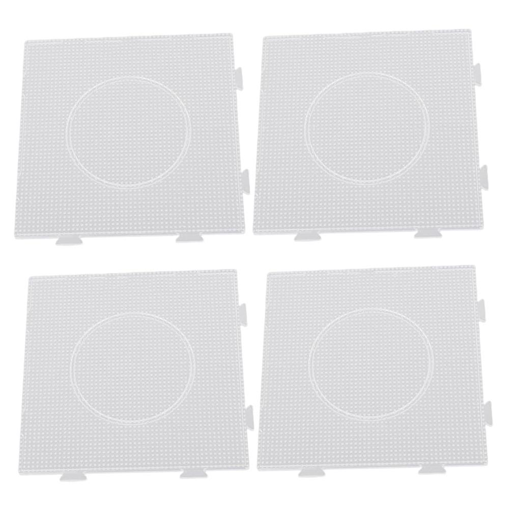 4Pcs Square Melting Beads Pegboards DIY 2.6mm Hama Beads template Fuse Beads Pegboards Kids Craft