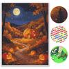 Halloween Diamond Painting Kit Handmade Diy Pumpkin Moon Forest Painting Home Decoration Painting