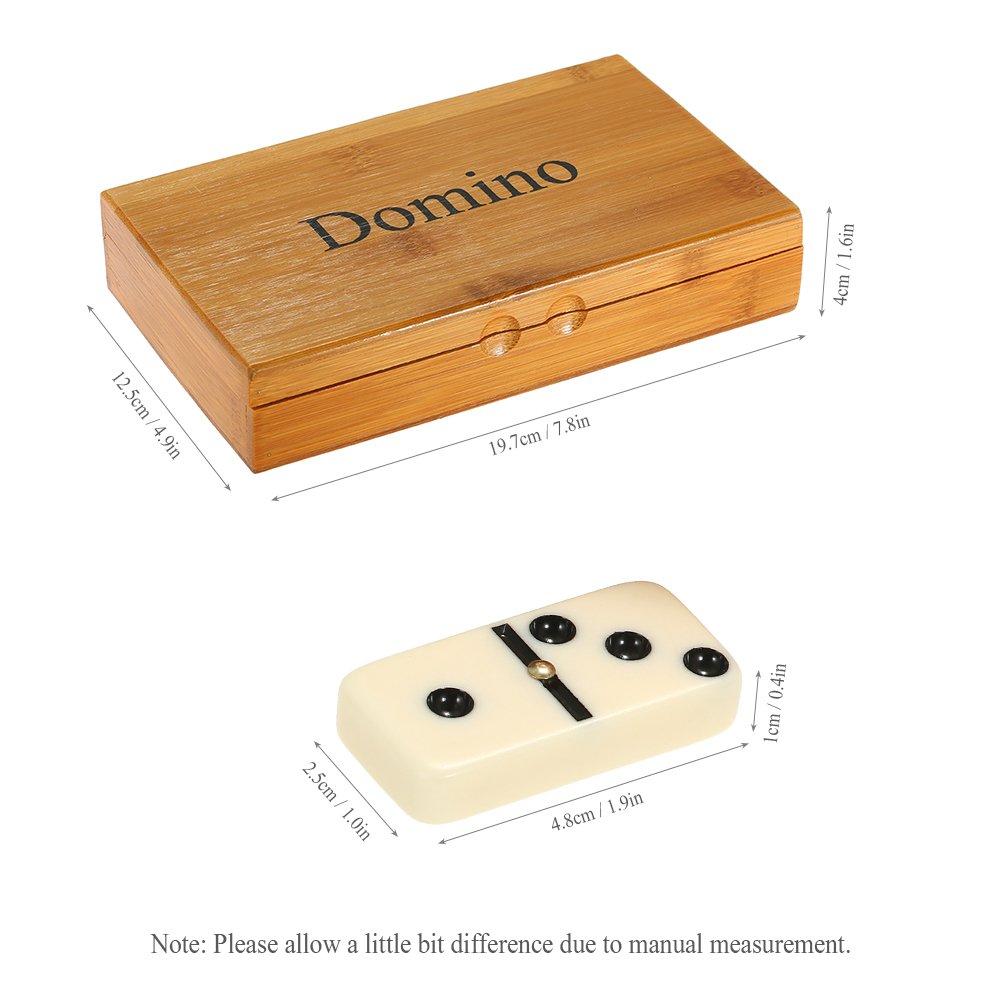 Docooler Dominoes Double Domino Set Recreational Toy for Kids and Adults