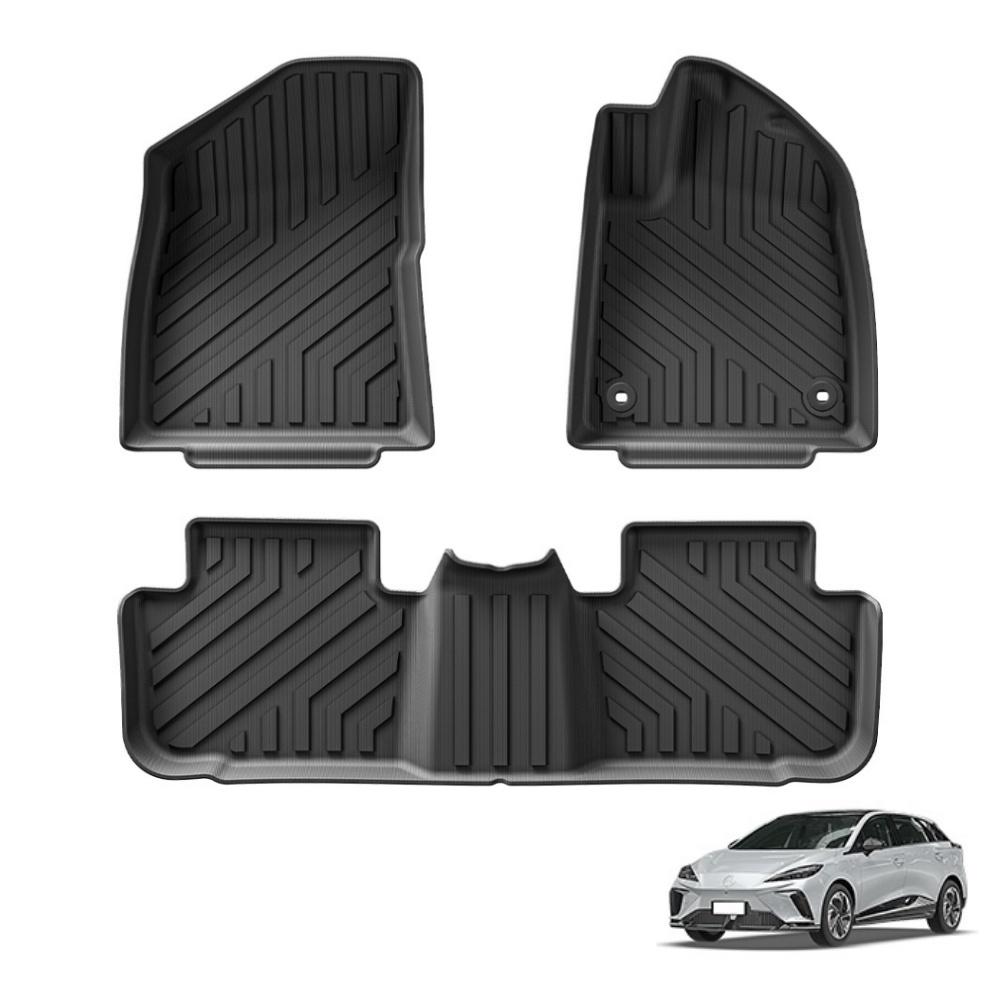 SMABEE RHD for MG 4 MG4 EV 2022-2024 Car Floor Mats Trunk Pad TPE 3D Foot Pad All Weather Right Hand Drive Black