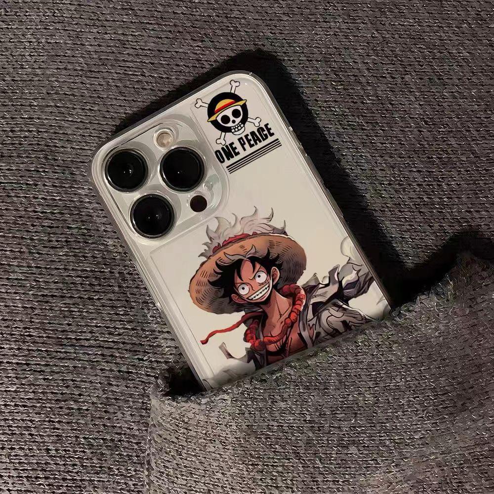 One Piece Luffy iPhone Case for 17 Pro Max/16/15/14/13/12 - Cartoon Space Design