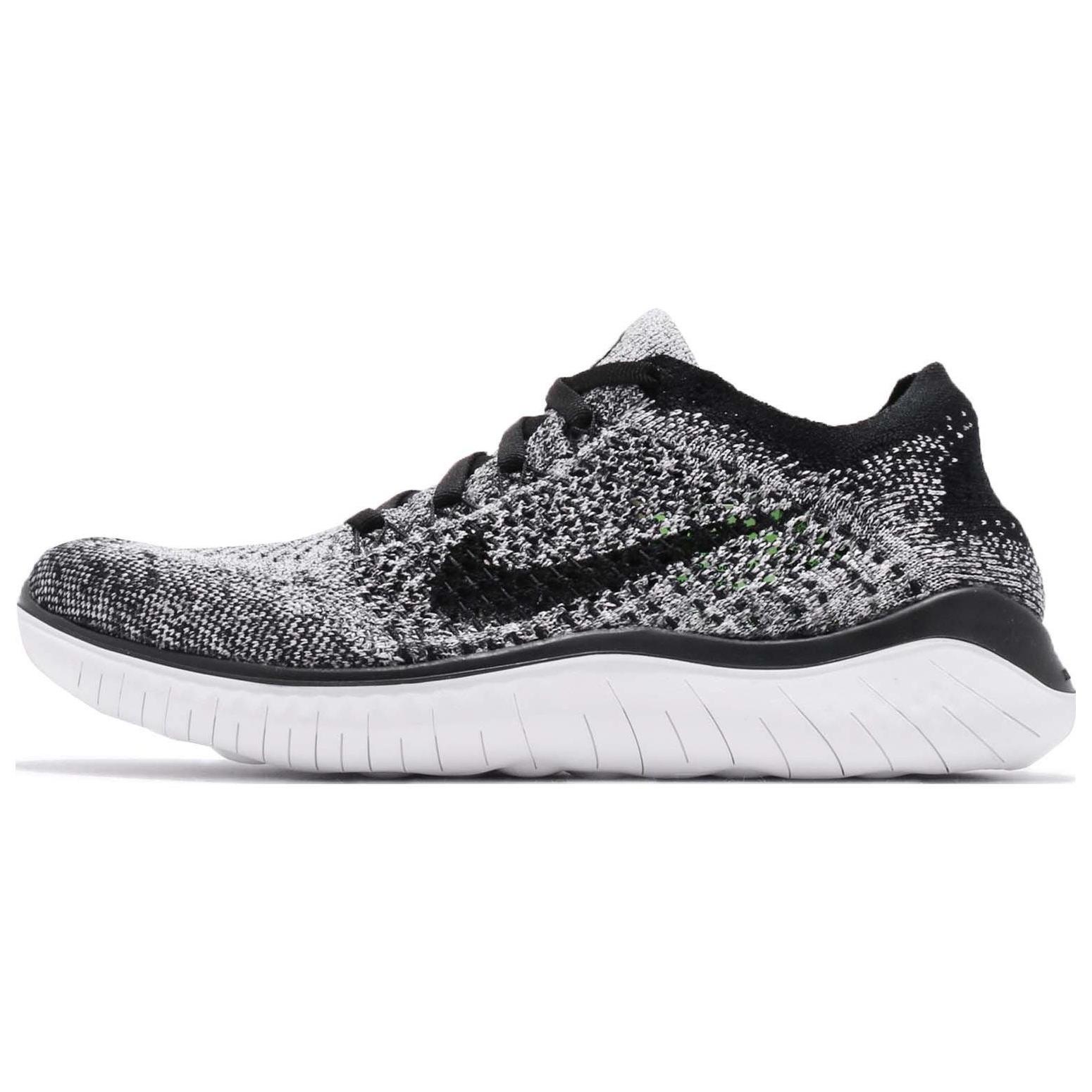 (WMNS) Nike Free RN Flyknit 2018  White Black  Women s 942839-101 EU 36