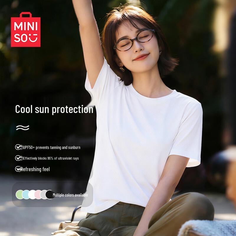 MINISO Women s Quick-Dry Ice Silk T-Shirt XL