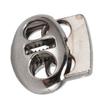 30pcs Heavy Duty Metal Cord Locks Bright Silver Drawstring Fasteners  For Drawstrings