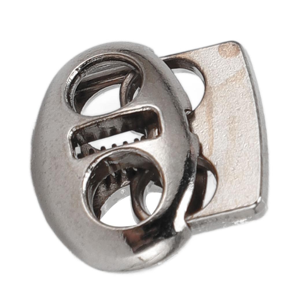30pcs Heavy Duty Metal Cord Locks Bright Silver Drawstring Fasteners  For Drawstrings