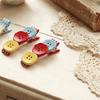 2 pcs/set Small and Cute Button Hair Clips Resin Bangs Clip New Duckbill Clips  Travel