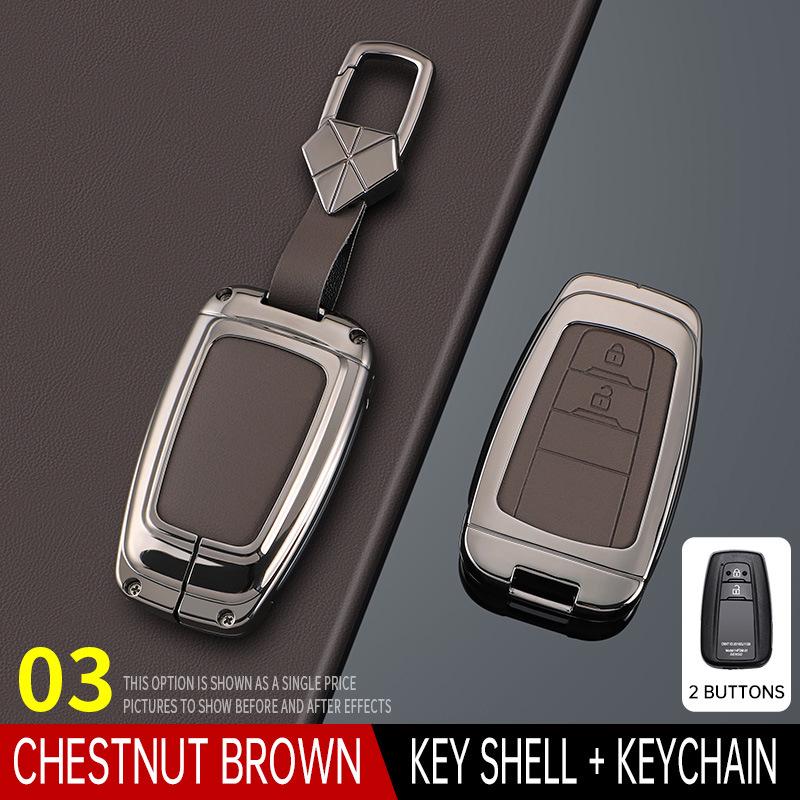 Toyota Key Covers: Compatible with Avalon, Camry, Corolla, Levin, Wildlander, RAV4, and Prado.