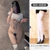 Chi Yao's new campus high fork strap gymnastics suit sexy three-point erotic underwear home free open file woman