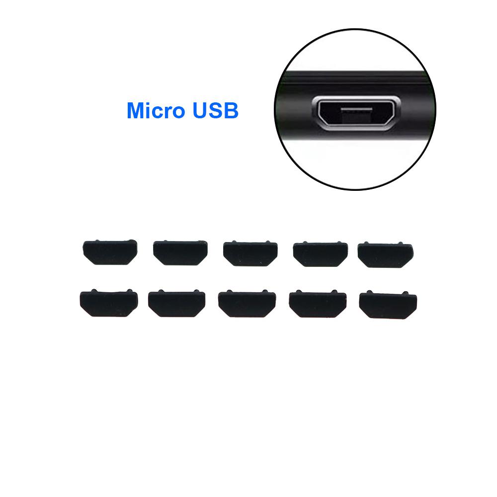 Silicone world 10PCS Silicone Type-C Dust Plug USB Charging Port Protector for Samsung Huawei Smart Phone Accessories Dust Plug