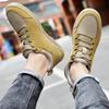 Neue Mode Board Schuhe Freizeitschuhe für Herren Mesh und Echtleder Sneakers Herren Flats Schuhe Übergröße 38-48 Laufschuhe