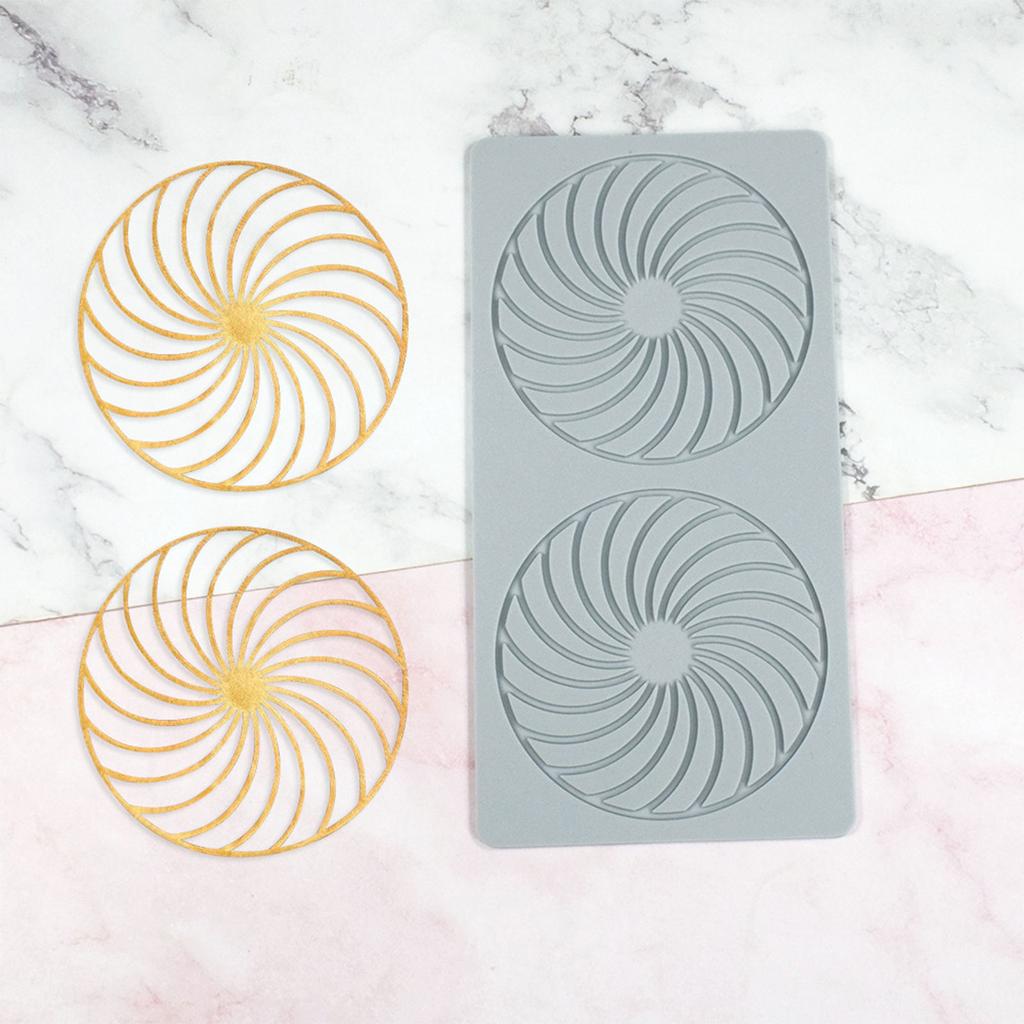 Flower Leaf Mold Fondant Mold Lace Mold Baking Tool Leaf Spirals Flipping Lace Pad Leaf Chocolate Silicone Mold
