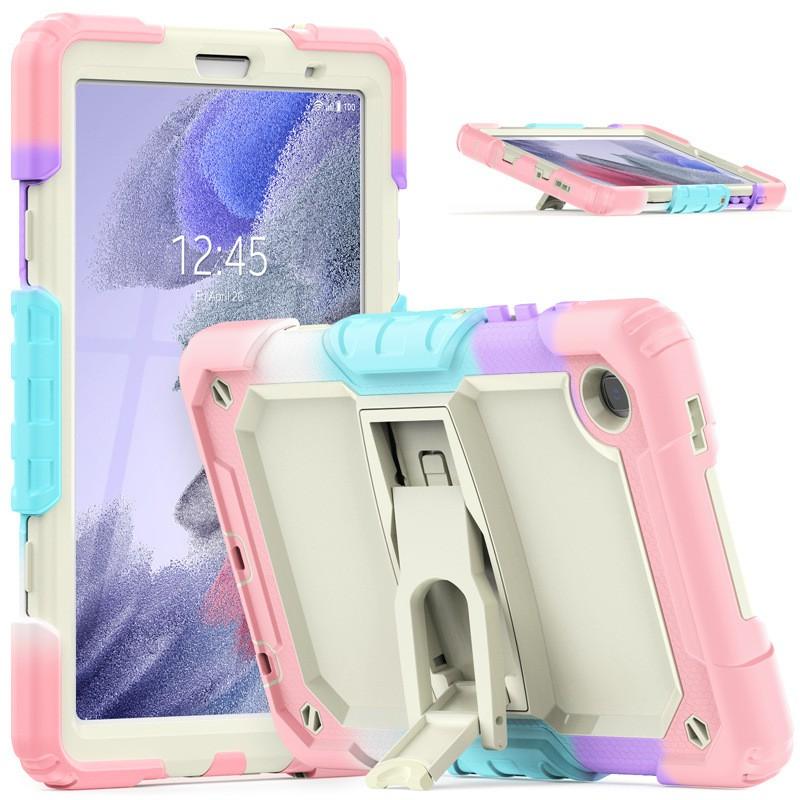 Silicone Tablet Case Galaxy Tab A7 Lite T225PC With Kickstand Shockproof Full Cover In Multiple Colors