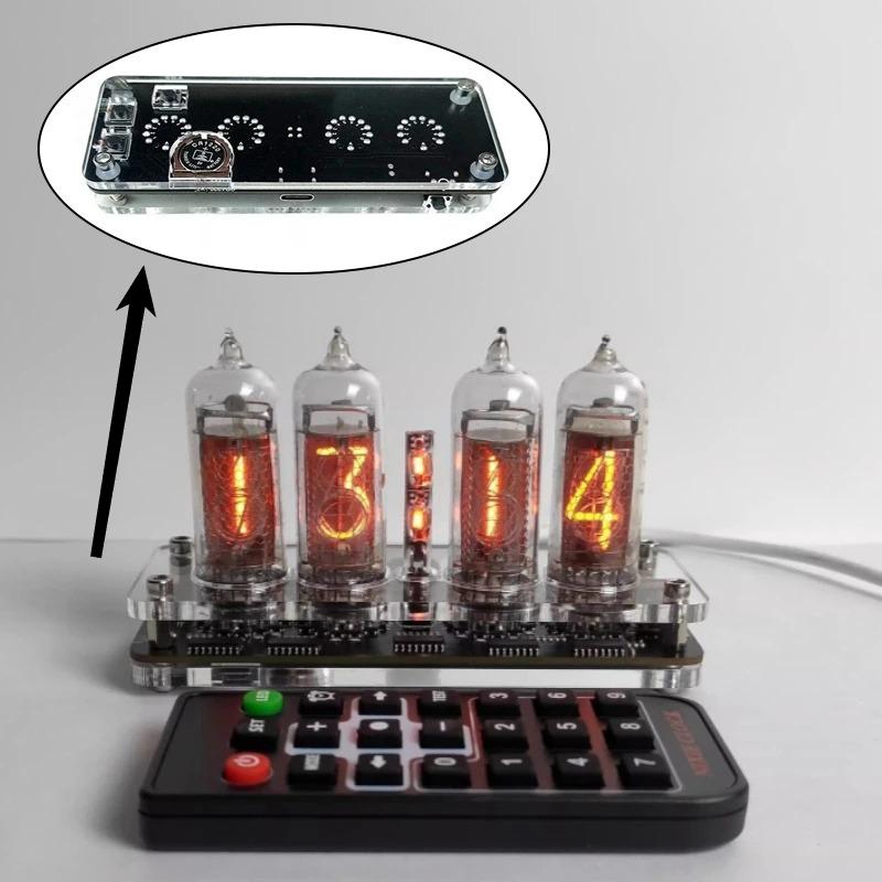 4 Digit IN14 True Glow Tube Clock Base Nixie Tube Motherboard Accessory Electronic Clock Maintenance Desktop Decoration Ornament
