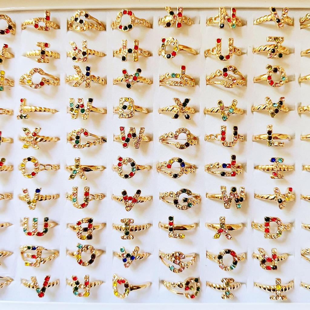 10ks drahokamu holčičí malý prsten jednoduchý temperament ukazováček šperk na ruku