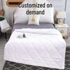 Hotel Summer Washable Pure White Cooling Quilt – Comfortable, Airy Feather Silk Core for Air Conditioning