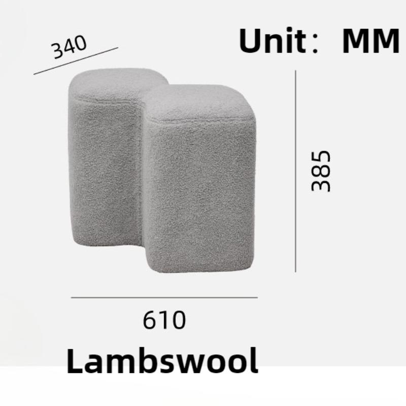 Nordic Shoe Changing Stool Luxury Low Stools Minimalist Aesthetic Modern Living Room Stool Relaxing Decorative Entrance Stools
