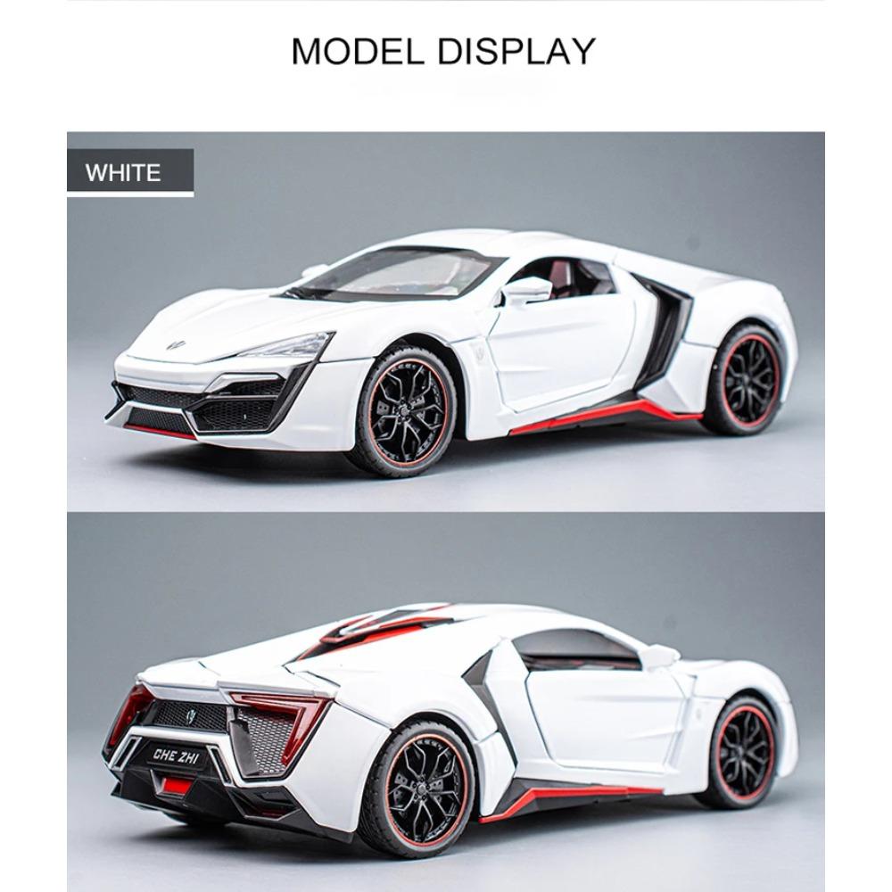 1/24 Lykan Hypersport Supercar Model Diecasts & Toy Vehicles Toy Car Metal Collection Toy Kid Toys for Children Kids Gifts