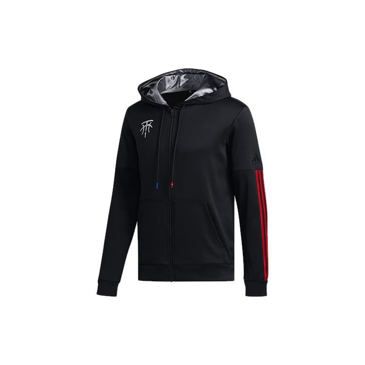 adidas Jackets Men's Black Hooded Moderate Other FH7733