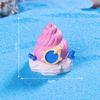 Colorful Aquarium Decoration, Conch Shell House Shaped Fish Tank Decoration Ornament, Resin Tabletop Display Home Decor, Betta Fish Tank Accessory