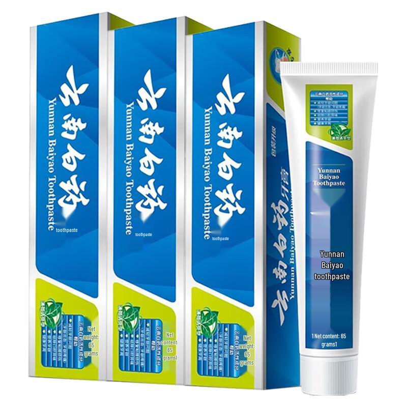 

Yunnan Baiyao Mint Fresh Toothpaste - 3 x 65g Pack