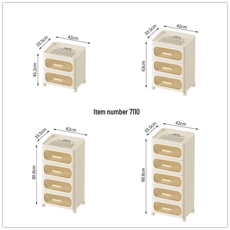 Multifunctional Storage Cabinet for Bedroom & Living Room: Bedside Table, Snack, Toy, Book & Clothes Organizer