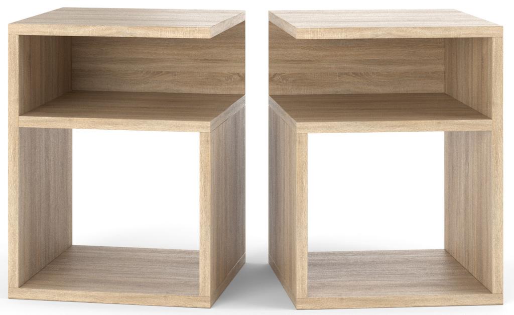 Sonoma Oak Nightstand 30 CM Bedside Table Bedroom Furniture Nakastlik