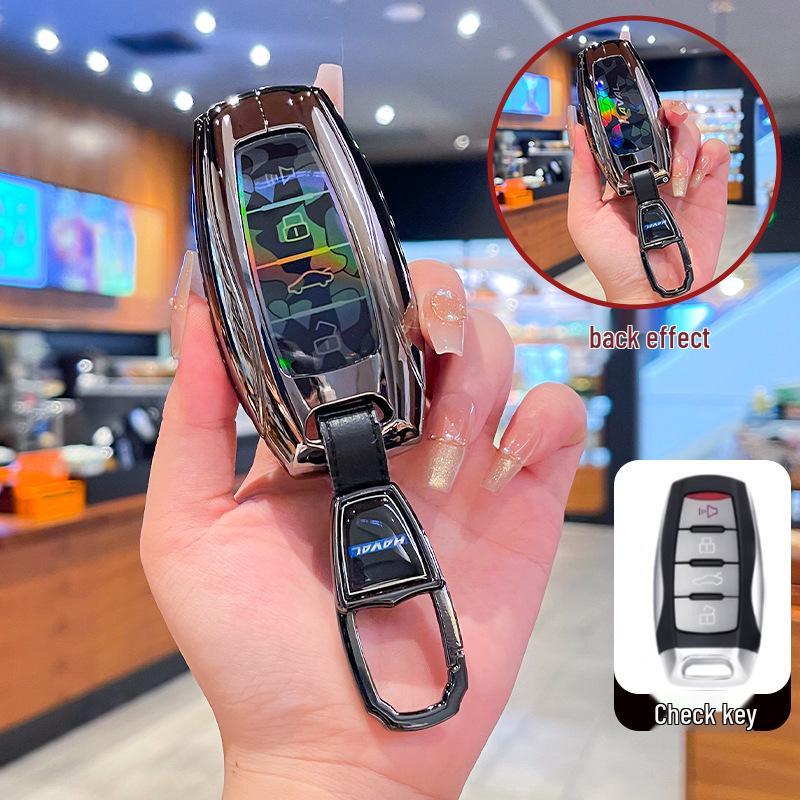 Compatible Metal Buckle Key Cover for Great Wall Haval: H2S, M6, F5, F7X, Big Dog, Divine Beast, Fierce Dragon, Dragon Max, Owl