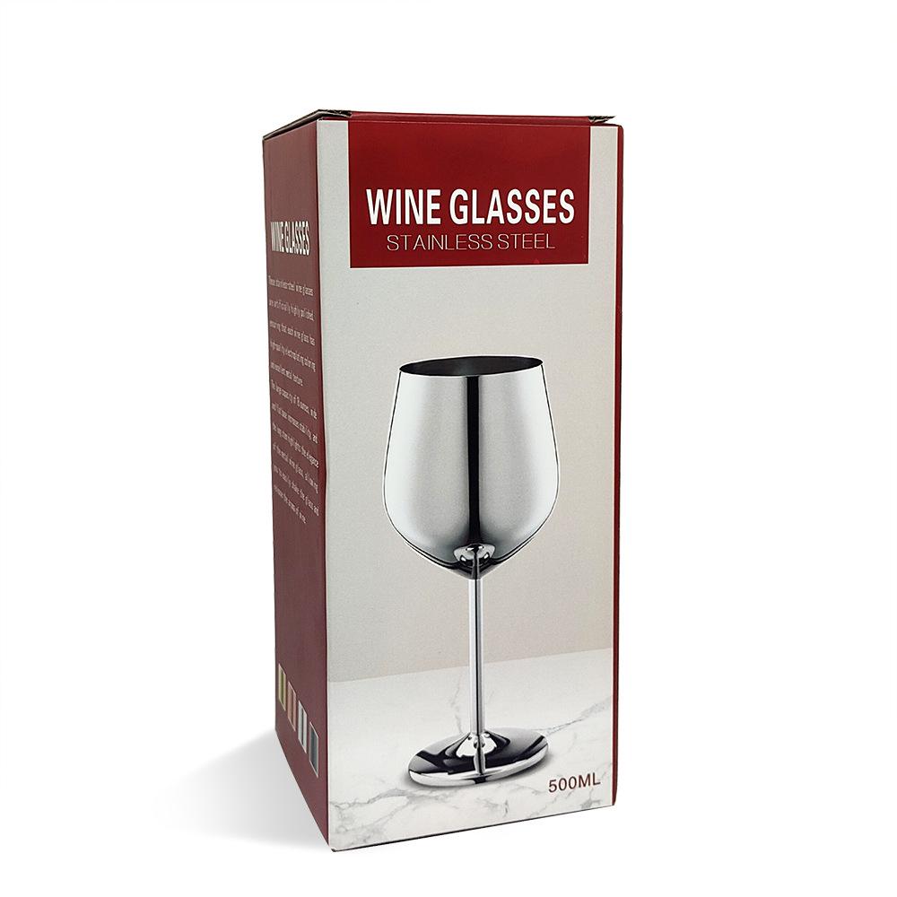 Electroplated Gold Stainless Steel Wine & Cocktail Glass Set (2-Pack)