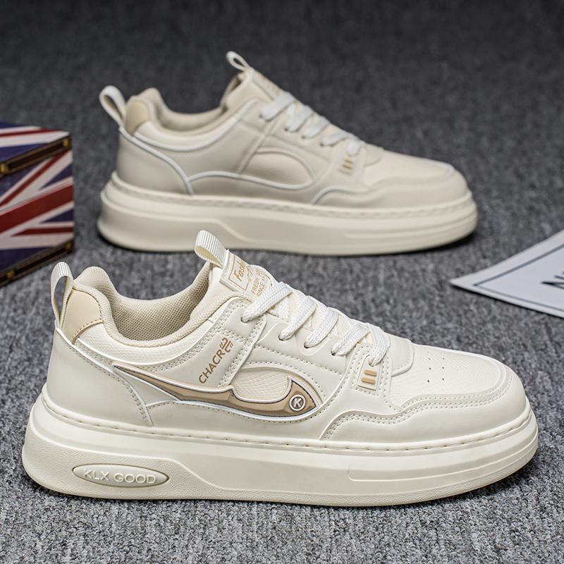 

Мужская мода, повседневная низкая обувь для скейтбординга, удобные кроссовки для мальчиков, студенты, трендовая мягкая подошва, классическая дышащая нескользящая спортивная обувь 39 белый/хаки