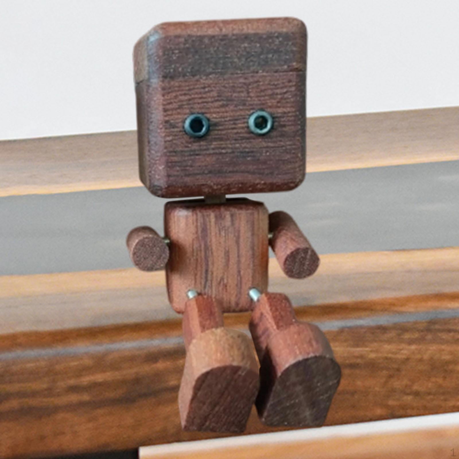 

Car Dashboard Figurine Creative Wooden Doll Miniature Decoration Wobbly Legs Original Table кофейный