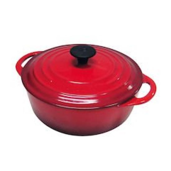 

LE CREUSET Cocotte Bis Rondo 20см литая эмаль вишнево-красная AKK9903 Франция
