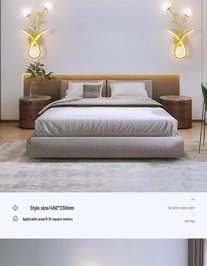 Kreative LED-Wandleuchte für den Innenbereich mit Fernbedienung - Stufenloses Dimmen für Schlafzimmer, Wohnzimmer, Flur, Balkon oder Treppenhaus