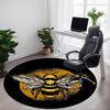 1pc Bee Honey Office Round Area Rug,  Mat Suitable For Office, Under Office Chairs Bedroom Living Room Home Decor, Room Deco