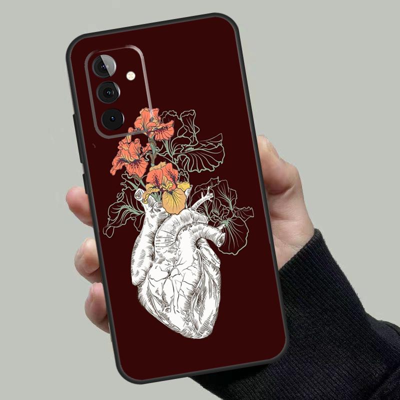 Human Heart Anatomy Case For Samsung Galaxy A53 A33 A23 A13 A52 A32 A22 A12 A51 A71 A14 A24 A34 A54 A52S Coque