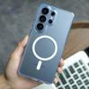 Magnetic For Wireless Charging Translucent Case For Samsung Galaxy S26 S2 S24 Ultra Matte Clear Shockproof Bumper Cover