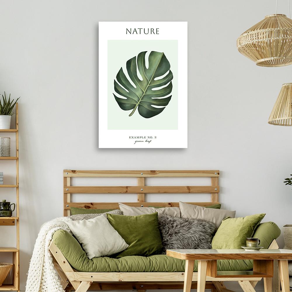 Canvas print, Green leaf - Nature