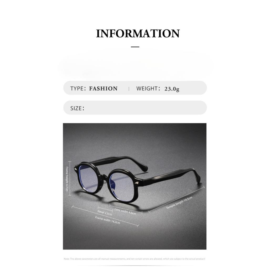 New Fashionable Rice Nail Anti Blue Light Flat Mirror for Men Women Stylish Simple Design