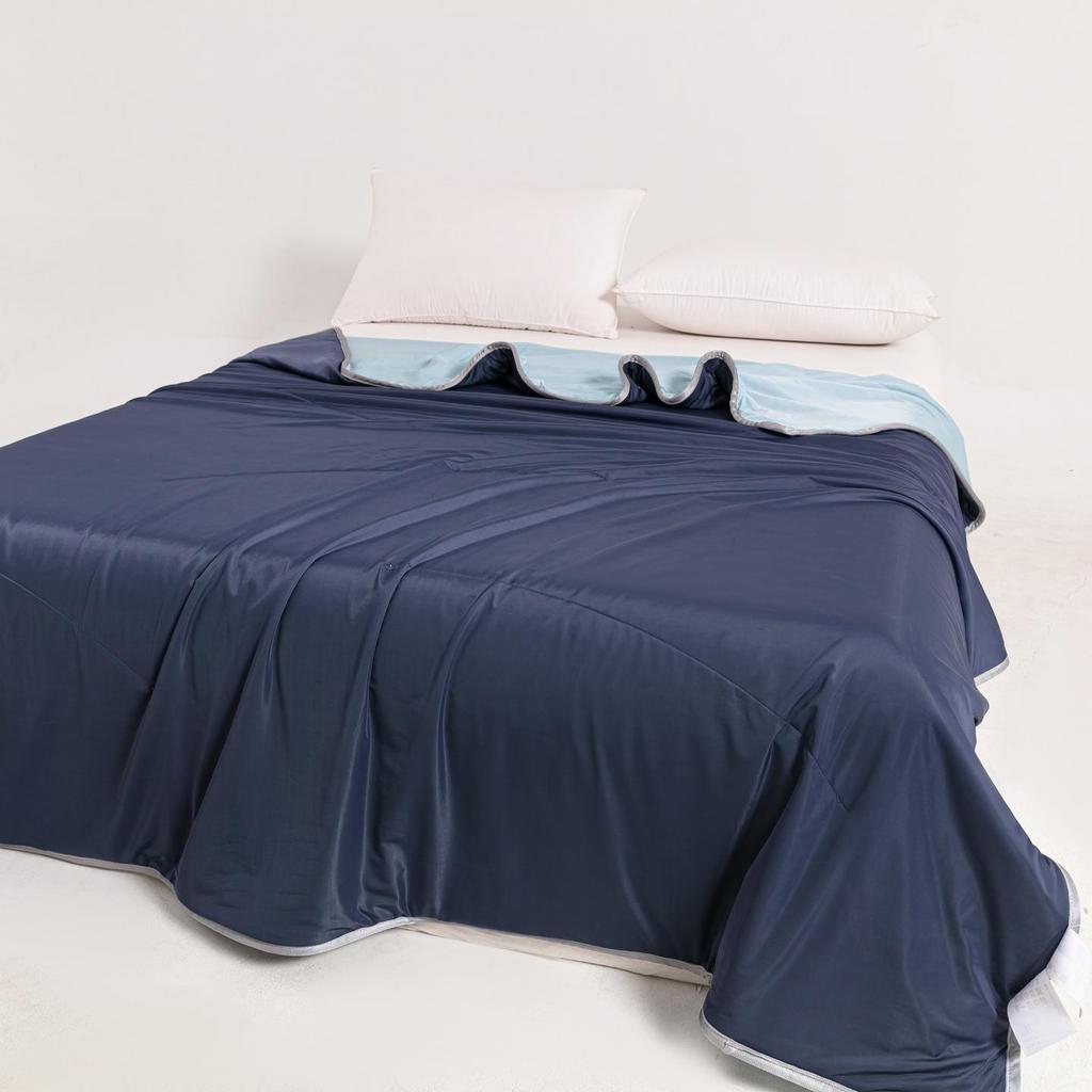 Class A Double-Sided Silk Cooling Summer Quilt – Solid Color Thin Ice Cream Air Conditioning Cover