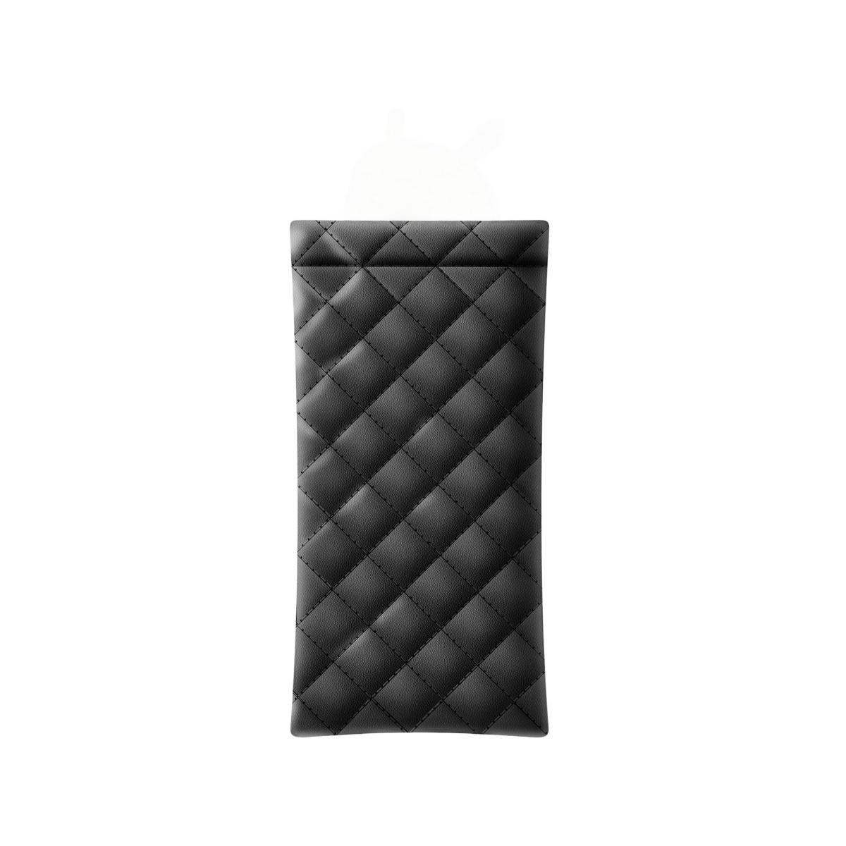 

Lingge Pattern Bullet Shaped Glasses, Sunglasses Storage Bag, Can Also Be Used To Store Lipstick, Headphones, Data Cables чорний