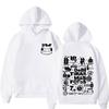 Rapper Bad Bunny Debi Tirar Mas Fotos DTMF Tour Print Hoodie Herren Damen Mode Oversized Lässiges Sweatshirt