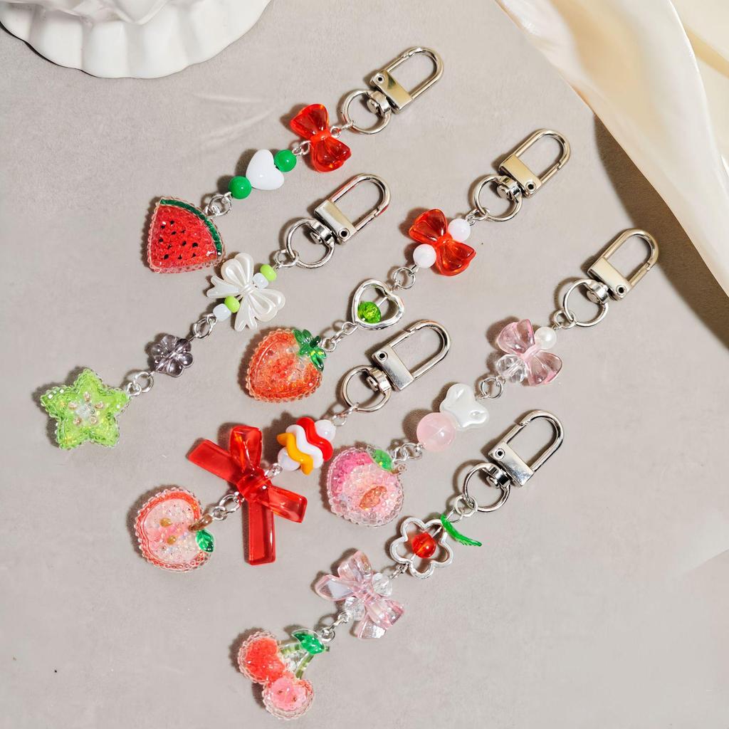 Diamond Fruit Series Hand Cream Set & Keychain Ornament