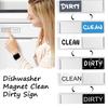 Ímã para Máquina de Lavar Louça Sinal Limpo Sujo Magnético Sinal Indicador Magnético Adesivo Amigável Ímã Limpo Sujo Deslizante Símbolo de Sujeira Ferramentas
