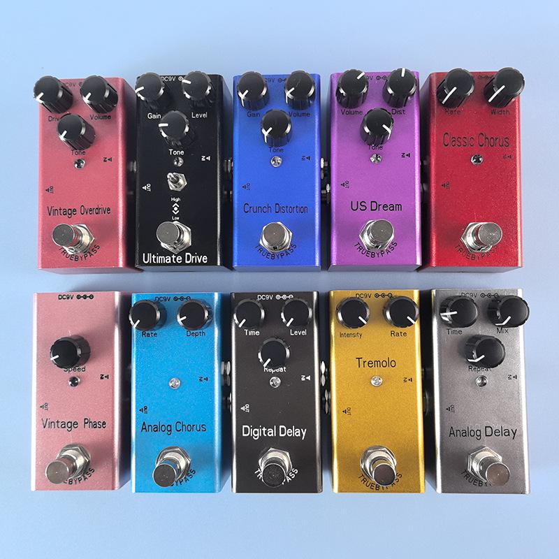 Portable Overdrive Distortion Tremolo Delay Guitar Effects Pedal