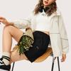 Li Ning Sports Trend Series Solid Color Ice Feel Loose Casual Shorts Women Shorts Black AKSU322-2