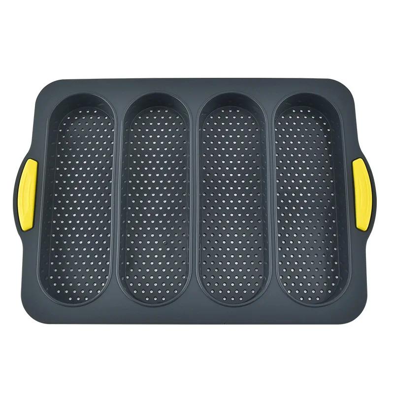 Silicone Cuisson Sandwich pain gâteau Poêle Anti-adhésive démoulage facile ménage silicone alimentaire cuisson petit-déjeuner thé de l'après-midi Formes Moule
