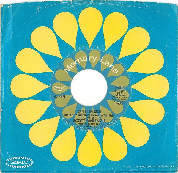 

7inch Record SCOTT MCKENZIE - San Francisco ZSP156347 Epic US Rock Used