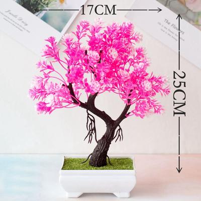 Home Decoration New Artificial Plants Bonsai Snowball Garden Small Tree Potted Creative Desk Ornaments Simulation Fake Flowers